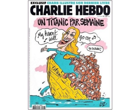Le Titanic, jusqu'en une de Charlie Hebdo (avril 2015)